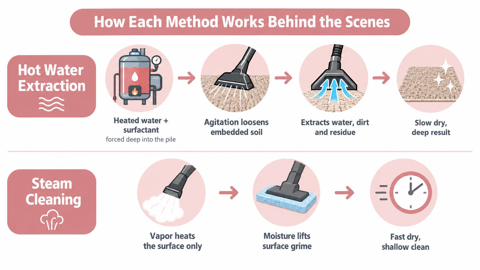 Carpet Cleaning vs Steam Cleaning: Which Method Wins