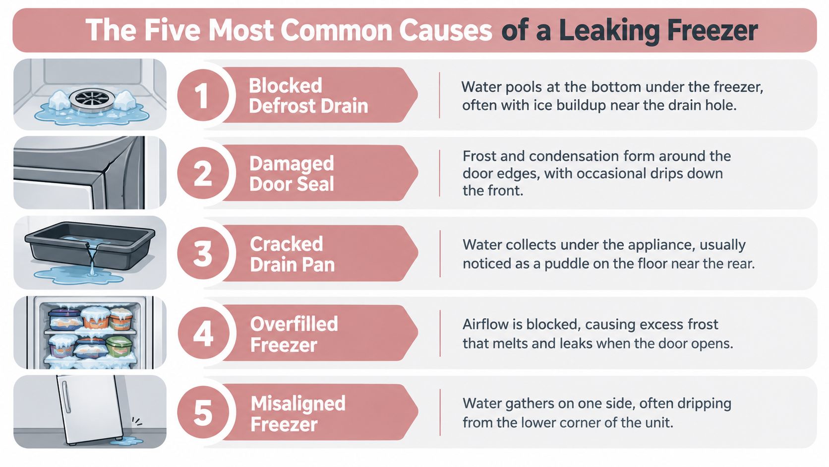 Freezer Is Leaking Water: How to Find and Fix the Cause