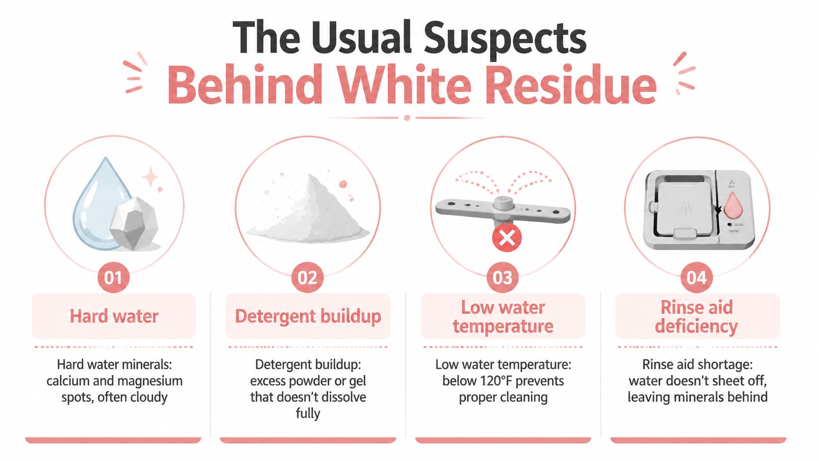 How to Fix White Residue in Dishwasher